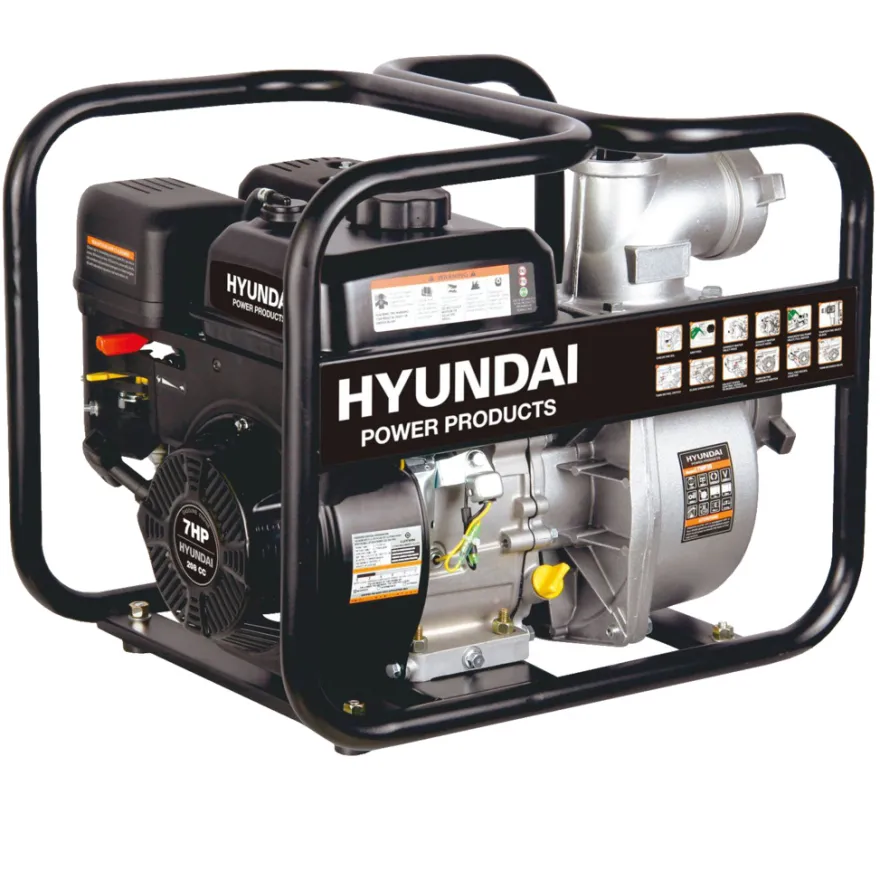Hyundai vandpumpe benzin 7 hk 60.000 liter/time