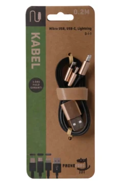 3-i-1 opladerkabel
