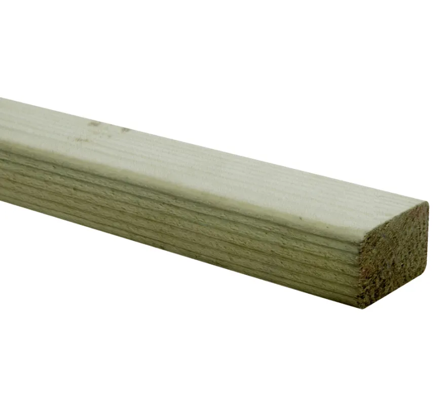 Imprægneret høvlet panel fyr 28 x 45 x 3600 mm