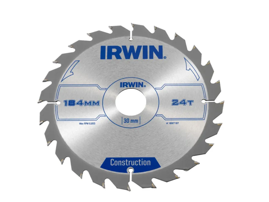 Irwin rundsavsklinge Ø184 x 30 mm - 24T