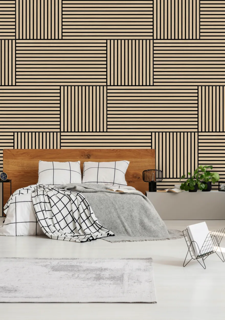 Jangal Modular Wall akustikpanel 52 x 52 cm - Fanal Oak