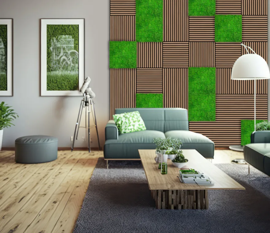 Jangal Modular Wall mospanel 52 x 52 cm - Rich Green