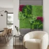 Jangal Modular Wall plantepanel 52 x 52 cm - Pink Mix