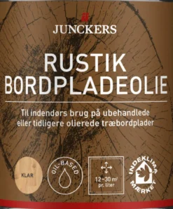 Junckers Rustik Bordpladeolie Klar 0,75 liter