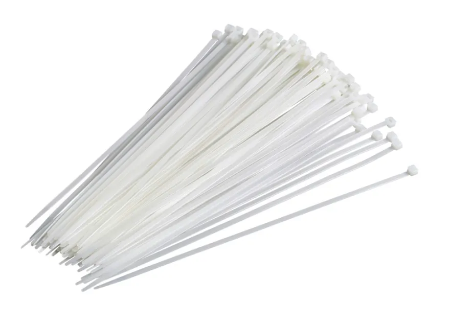 Kabelstrips 300 mm hvid 100 stk.