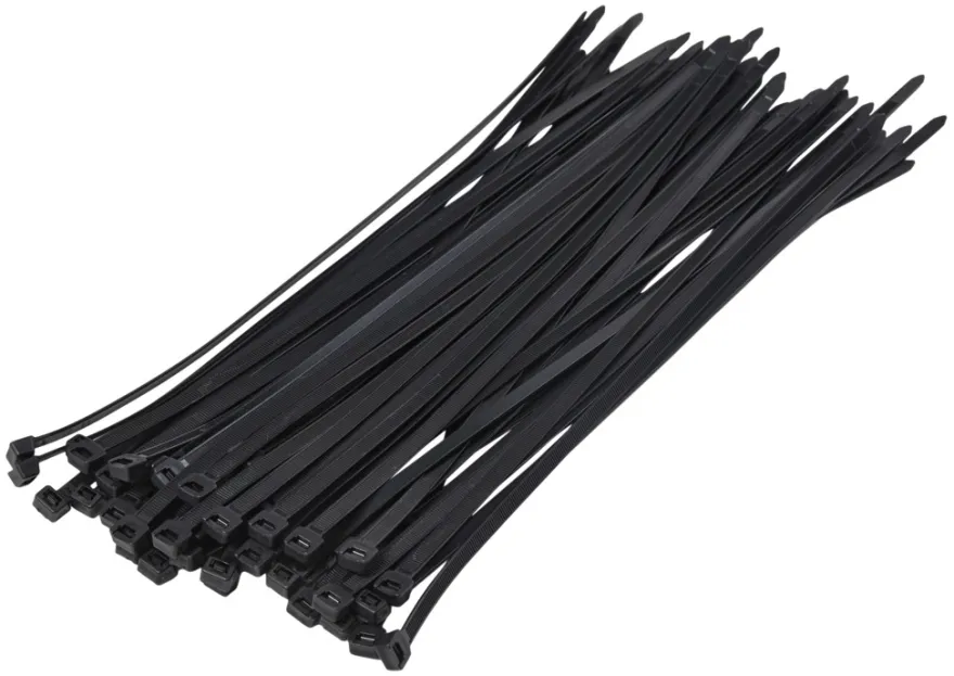 Kabelstrips 400 mm sort 50 stk.