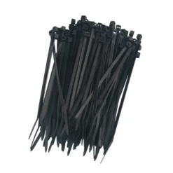 Kabelstrips 100 mm sort 100 stk. - Elworks
