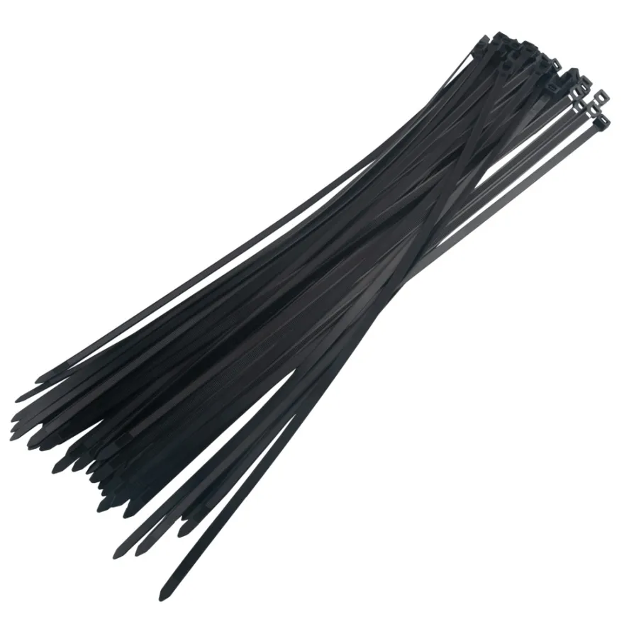 Kabelstrips 500 mm sort 50 stk. - Elworks