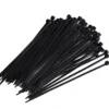 Kabelstrips 200 mm sort 100 stk.