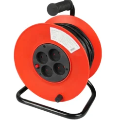 Kabeltromle m/4 udtag 40 meter