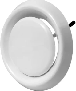Kanalrist med lukke Ø132 mm - hvid