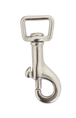 Karabinhage 50 mm rustfri stål