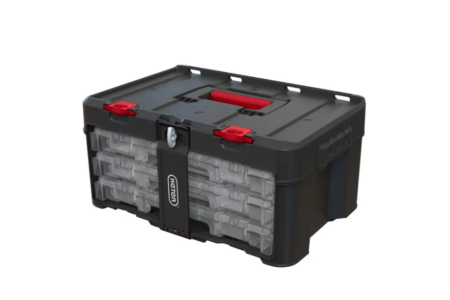 Keter Stack n Roll 3 x sortimentsskuffer 48 x 33 x 23 cm