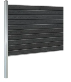 Kirkedal Alu hegn tilkøbssæt 128 x 180 cm