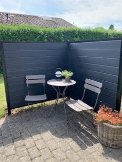 Kirkedal Alu Light hegn tilkøbssæt sort 156 x 150 cm