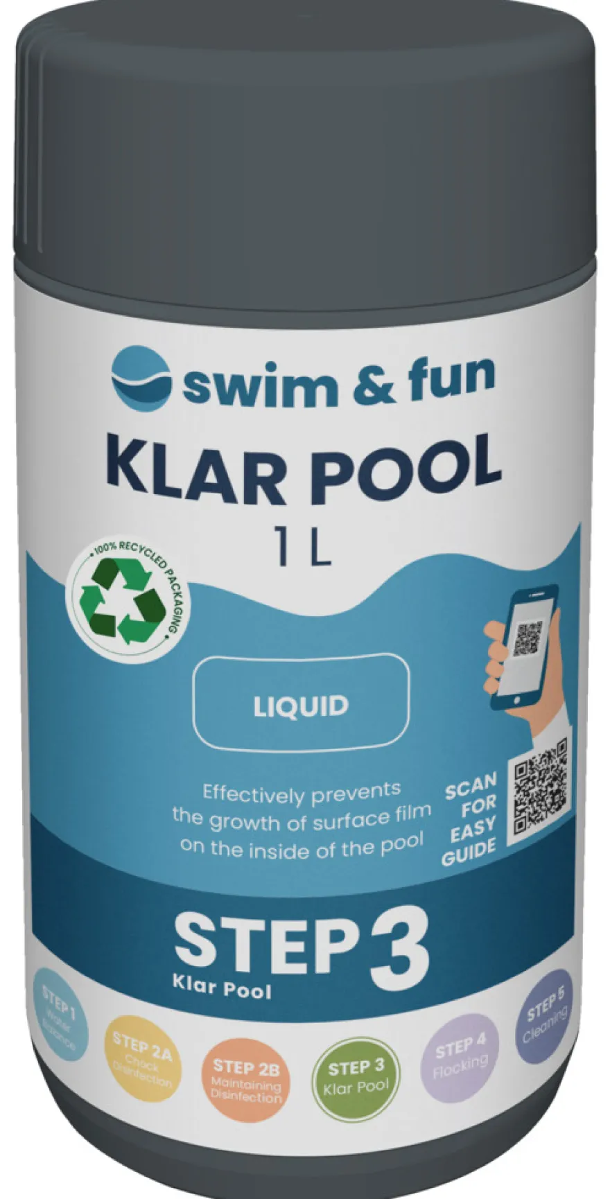 Klar Pool 1 liter - Swim & Fun