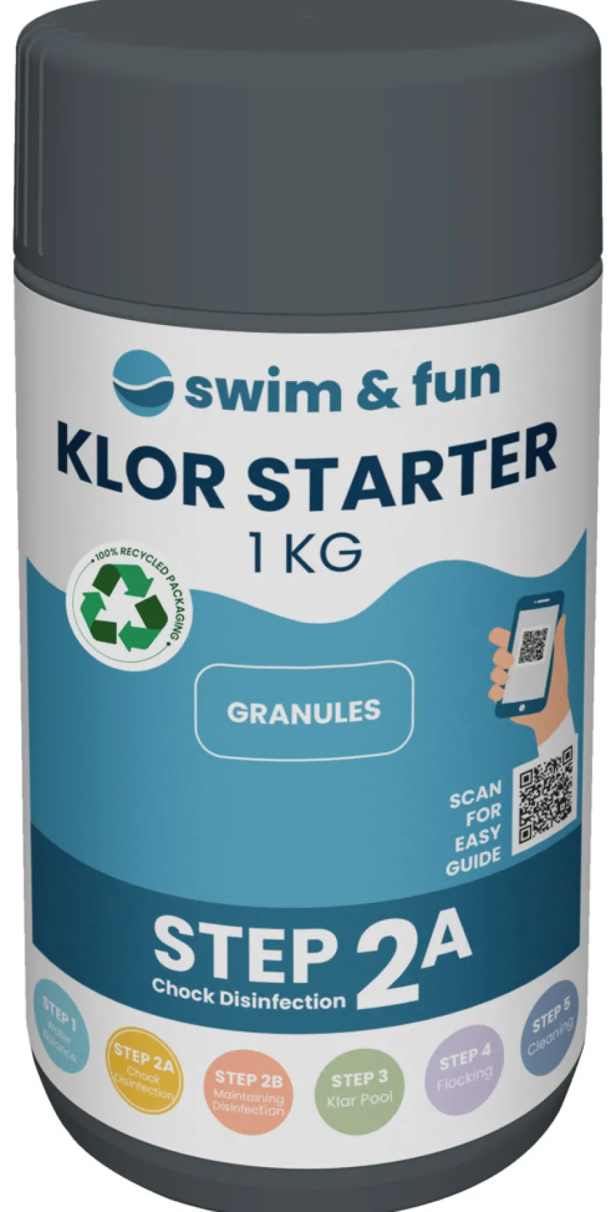 Klor Starter 1 kg - Swim & Fun