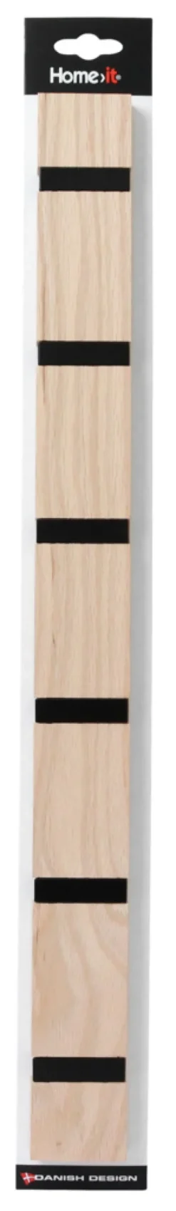 Knagerække flex lys eg 6 knager 60 cm