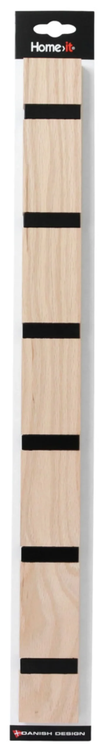 Knagerække flex lys eg 6 knager 60 cm