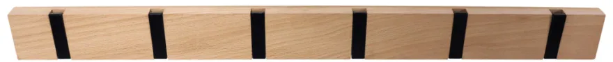 Knagerække flex lys eg 6 knager 60 cm