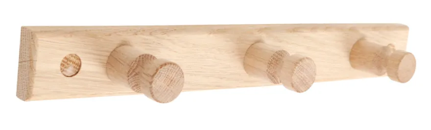 Knagerække fyrretræ 30 cm