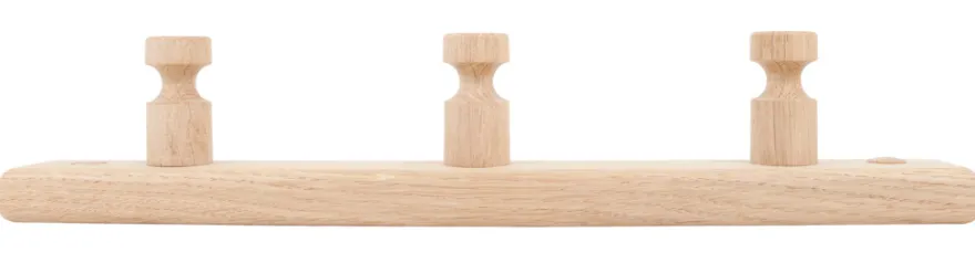 Knagerække fyrretræ 30 cm