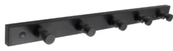 Knagerække fyrretræ sort 50 cm