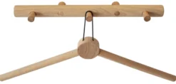 Knagerække m/3 knager egetræ 35 cm natur
