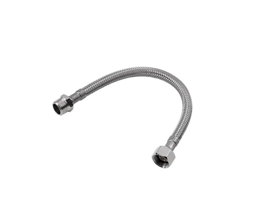 Kombi Flex forlængerslange 25 cm 3/8" nippel x 3/8" omløber