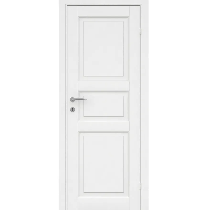 Kompakt hvidmalet dør 72,5 x 204 cm