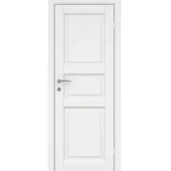 Kompakt hvidmalet dør 82,5 x 204 cm