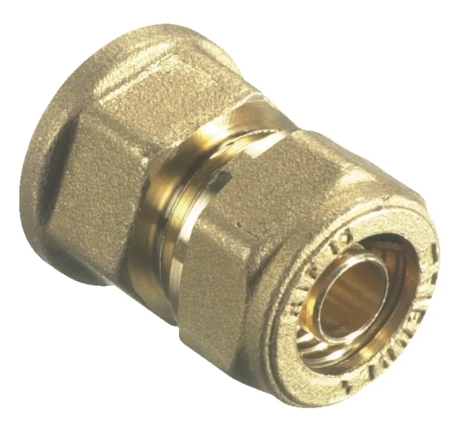 Kompressionsmuffe til PEX 15 mm x 1/2"