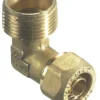 Kompressionsvinkel m/nippel 3/4" x 15 mm