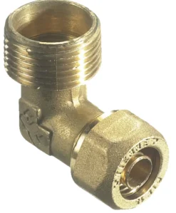 Kompressionsvinkel m/nippel 3/4" x 15 mm