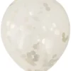 Konfettiballon guld 30 cm 5 stk.