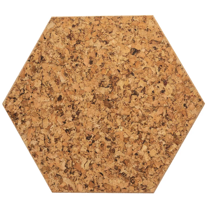 Korkpanel sekskant country 6 stk.