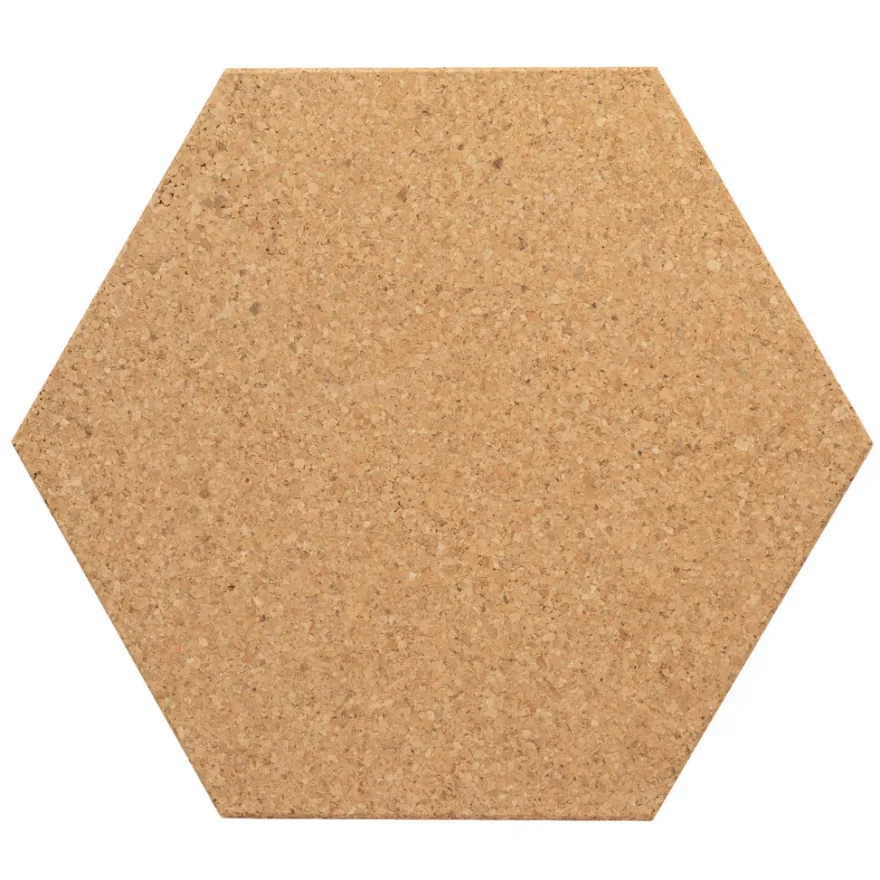 Korkpanel sekskant natur 6 stk.
