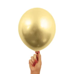Kromballon 30 cm 4 stk. guld