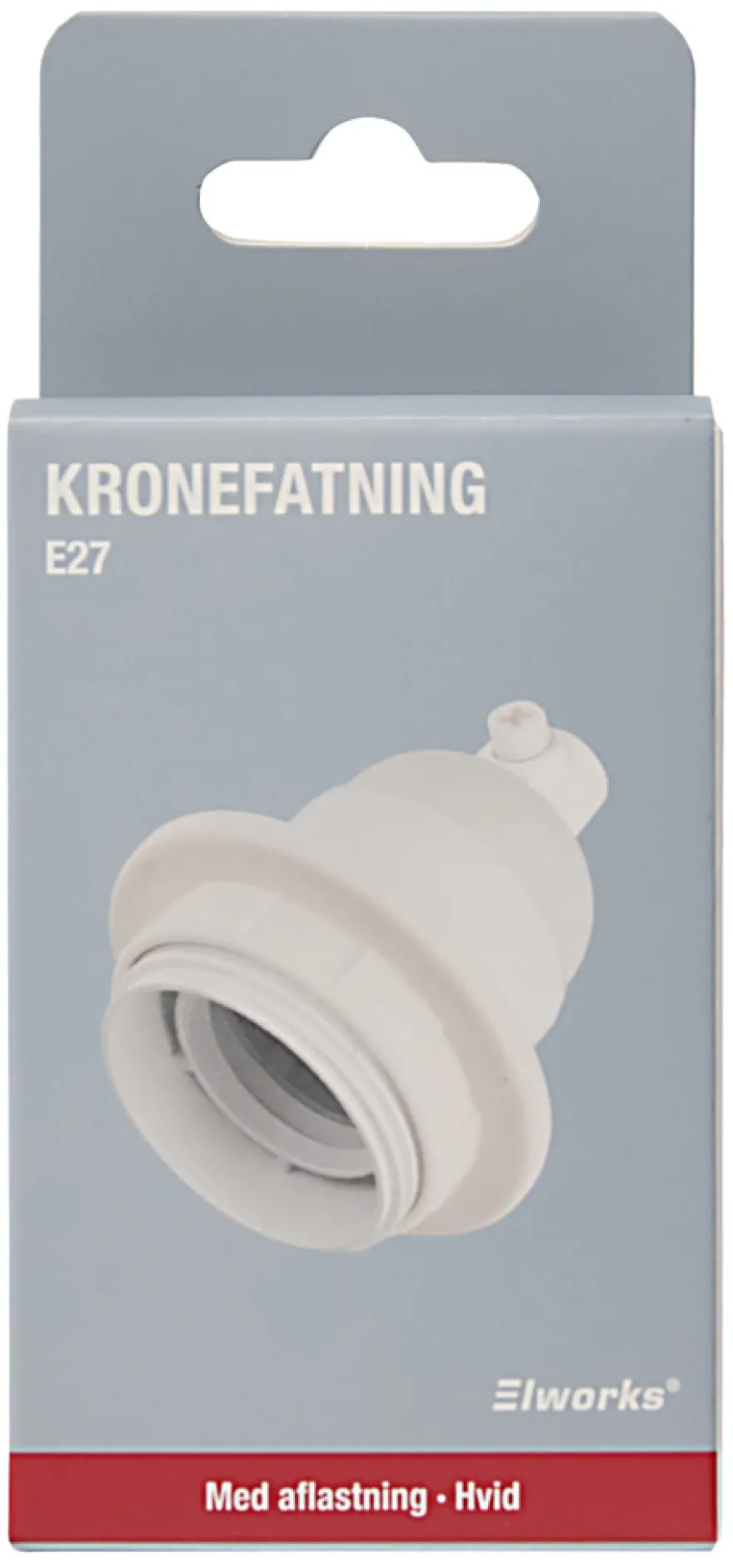 Kronefatning E27 hvid - Elworks