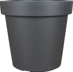 Krukke grå plast Ø30 x H20,5 cm