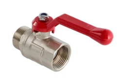 Kuglehane 3/4" muffe/nippel L-greb