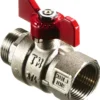 Kuglehane 1/2" muffe/nippel T-greb