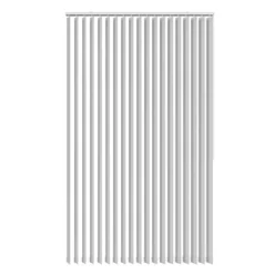 Lamelgardin hvid 200 x 250 cm