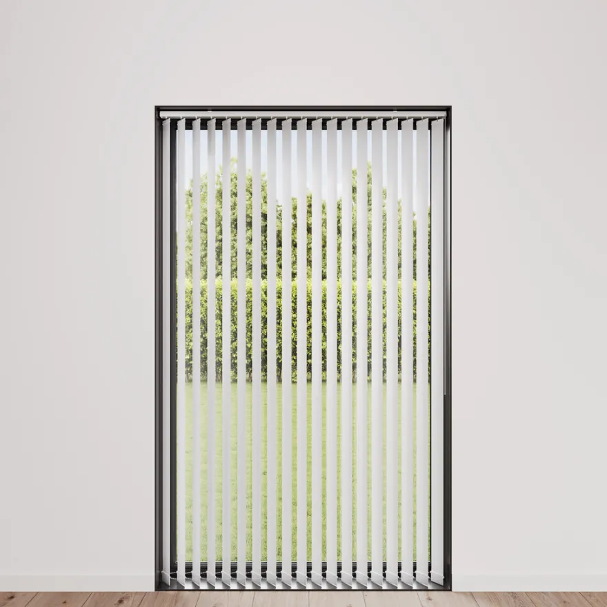 Lamelgardin hvid 200 x 250 cm