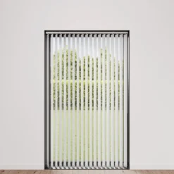 Lamelgardin hvid 150 x 250 cm