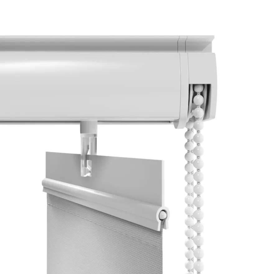 Lamelgardin hvid 150 x 250 cm