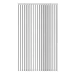 Lamelgardin hvid 150 x 250 cm