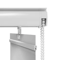 Lamelgardin hvid 250 x 250 cm