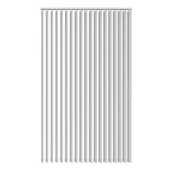 Lamelgardin hvid 250 x 250 cm