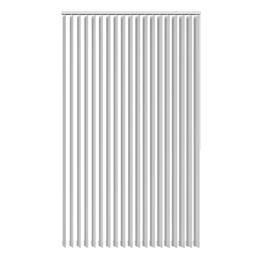 Lamelgardin hvid 250 x 250 cm